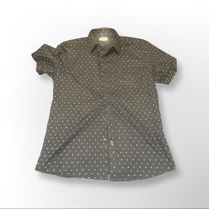Black and White Button Down Shirt